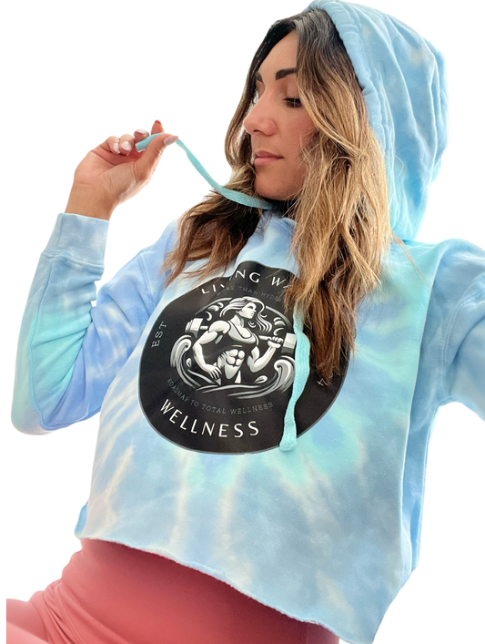 Women’s Tie-Dye Cropped Hoodie sweatshirt