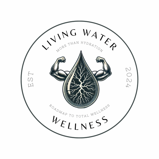 Living Water Wellness Voltage Drip Clear Waterproof 5”x5” sticker